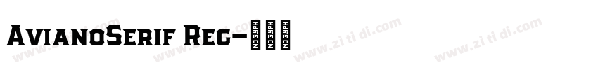 AvianoSerif Reg字体转换